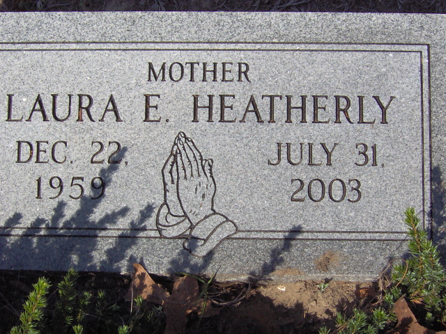 Headstone for Heatherly, Laura E.